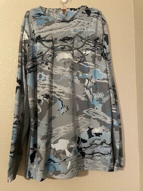 Under Armour Women’s Blue Gray Camo Athletic hoodie shirt